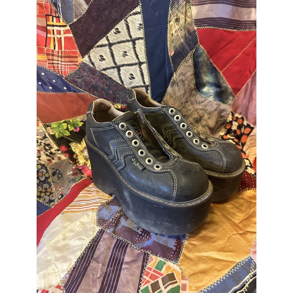 Swear London Alternative Vintage 90s Platform Shoes Size 37 No Laces Combat Rave